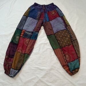 Patchwork Multicolor Pants ,
